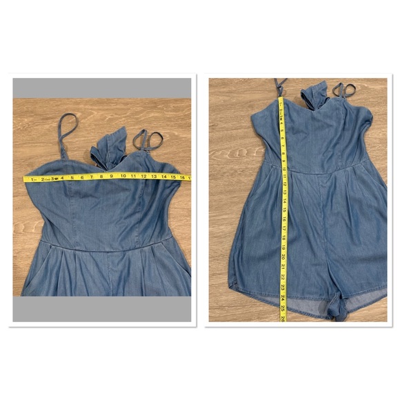 Lovers + Friends Gardenia Ocean Tencel Romper M - Picture 8 of 8